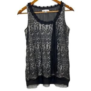 Cabi 552 Emily Black Lace Tank Top Blouse Size XS Women’s